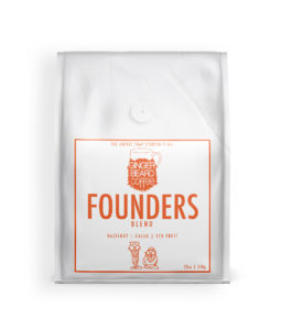Founders medium roast coffee by Ginger Beard Coffee
